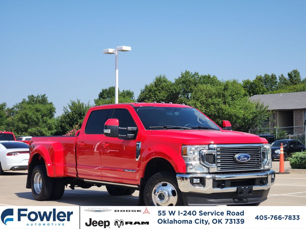 Race Red 2022 Ford F-350 Super Duty Pickup Truck Four-Wheel Drive Automatic