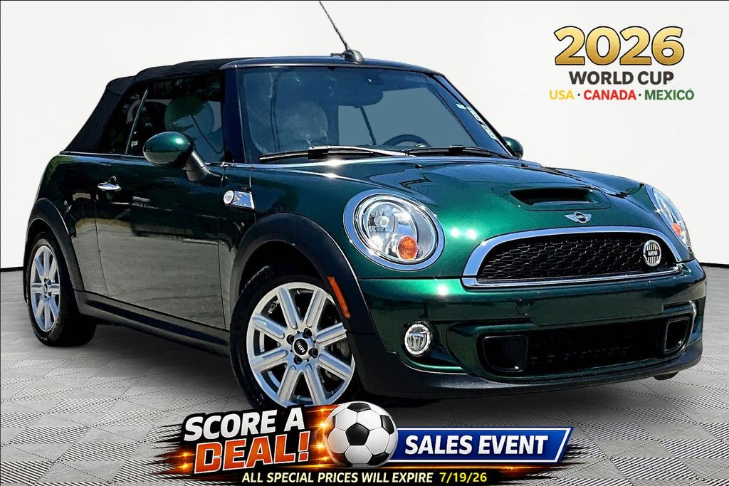 British Racing Green Metallic 2015 MINI Cooper Convertible Front-Wheel Drive 6-Speed Automatic