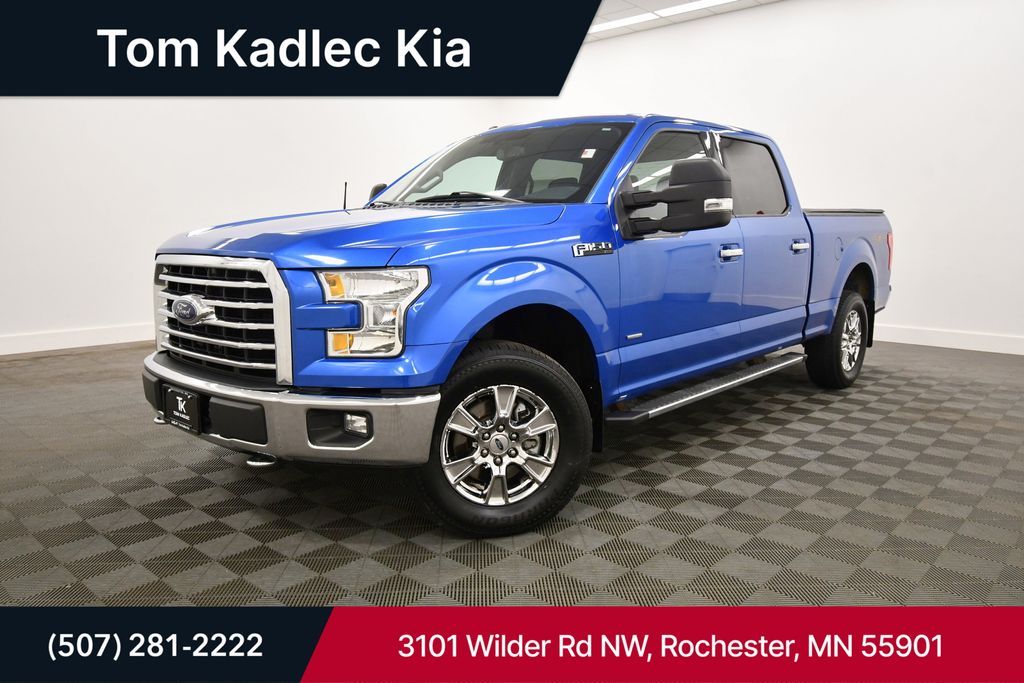 Blue Flame Metallic 2016 Ford F-150 Pickup Truck Four-Wheel Drive 6-Speed Automatic