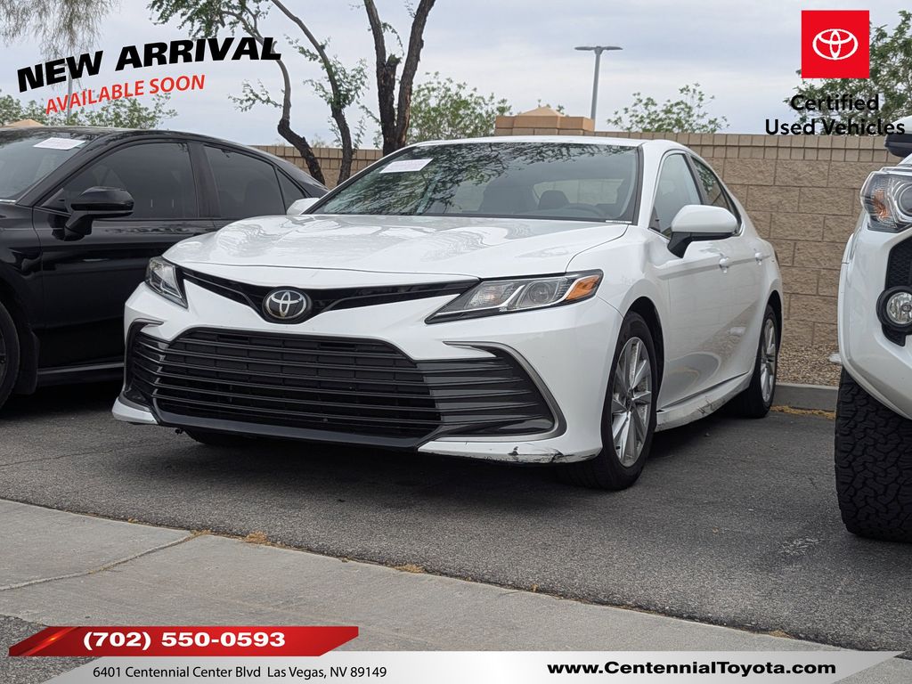 White 2023 Toyota Camry LE FWD Sedan Front-Wheel Drive 8-Speed Automatic