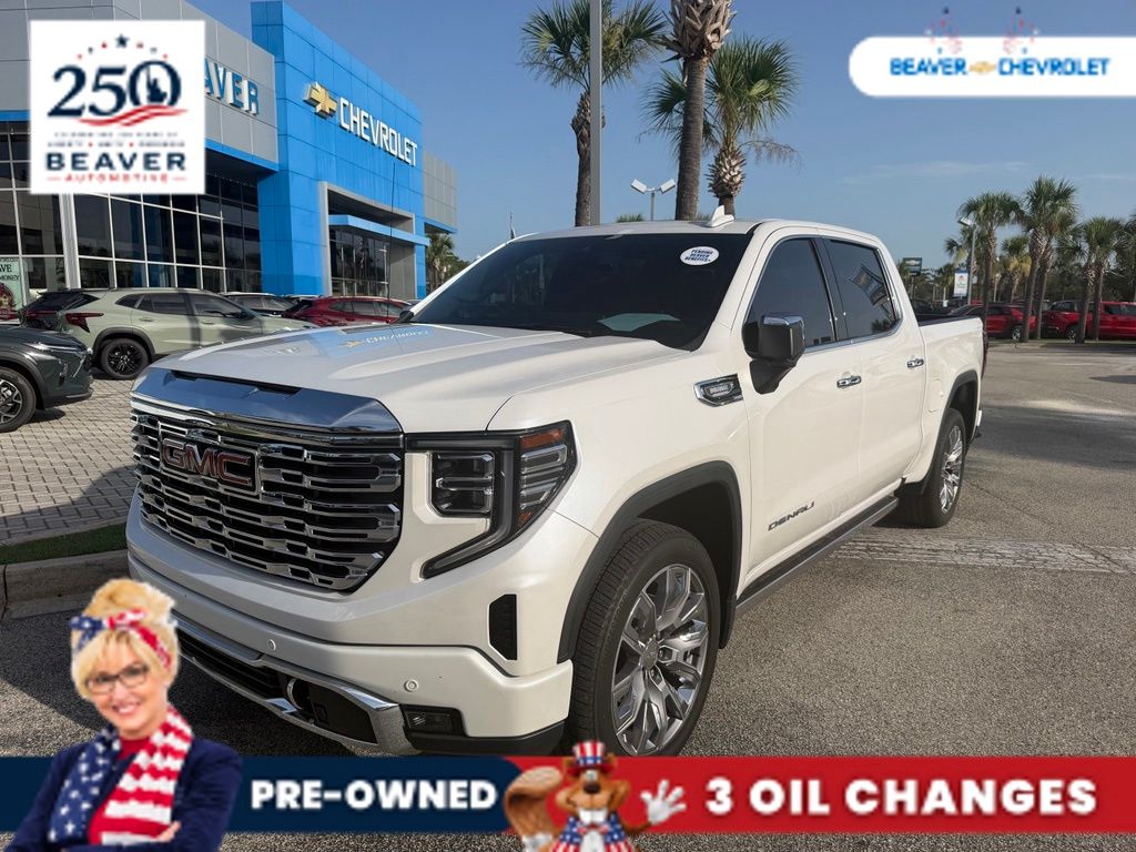 White Frost 2023 GMC Sierra 1500 Pickup Truck Four-Wheel Drive Automatic