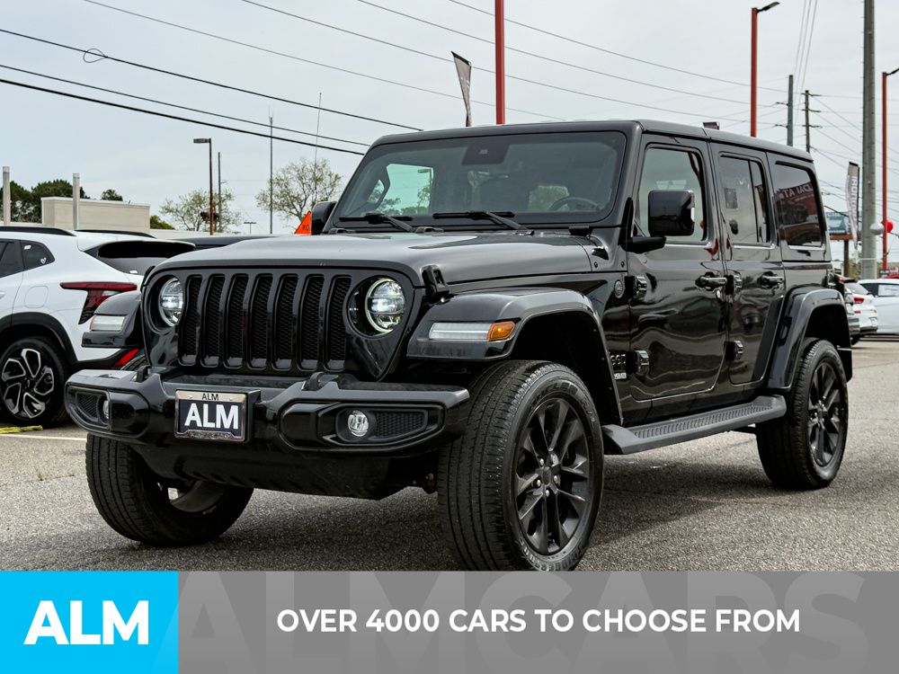 Used 2022 Black Clearcoat Jeep Unlimited Sahara High Altitude image 2