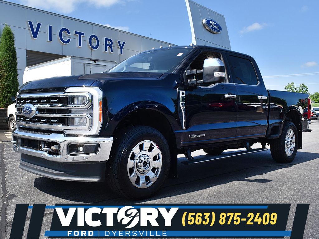 Antimatter Blue Metallic 2023 Ford F-250 Super Duty Pickup Truck Four-Wheel Drive Automatic