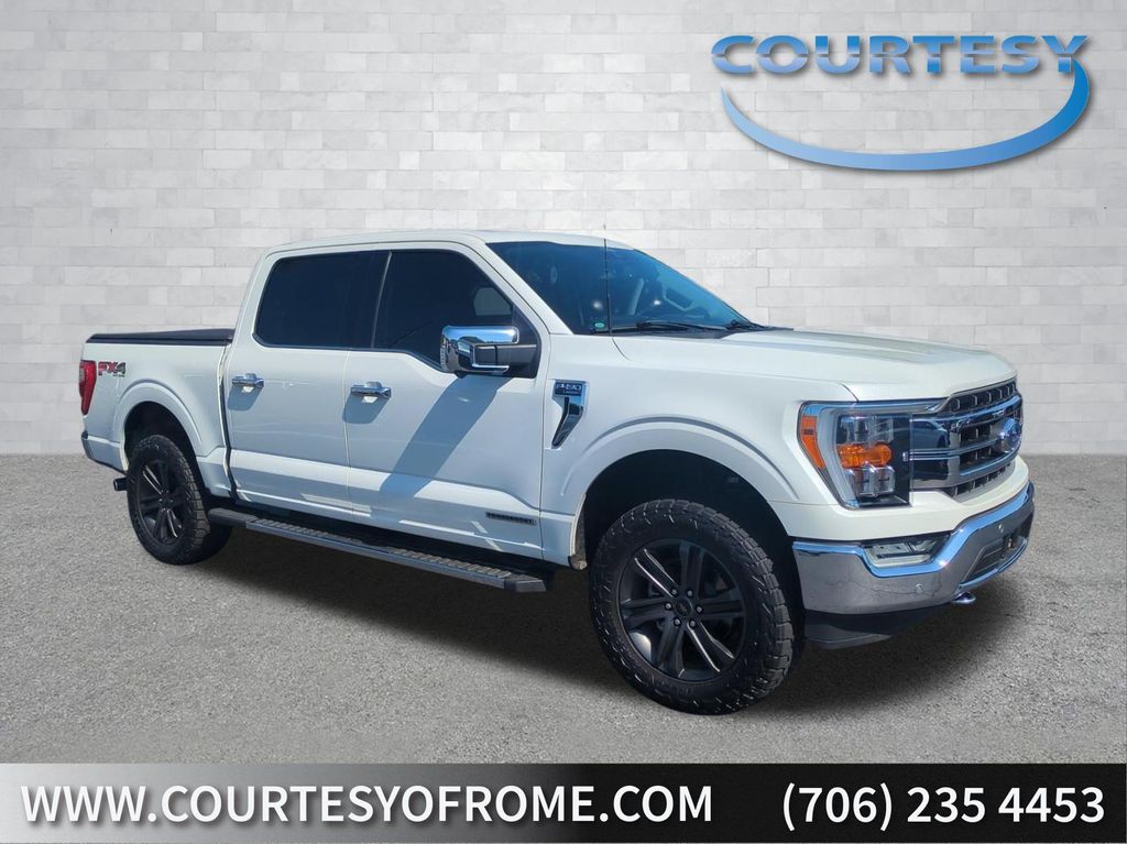 Star White Metallic Tri-Coat 2021 Ford F-150 Pickup Truck Four-Wheel Drive Automatic