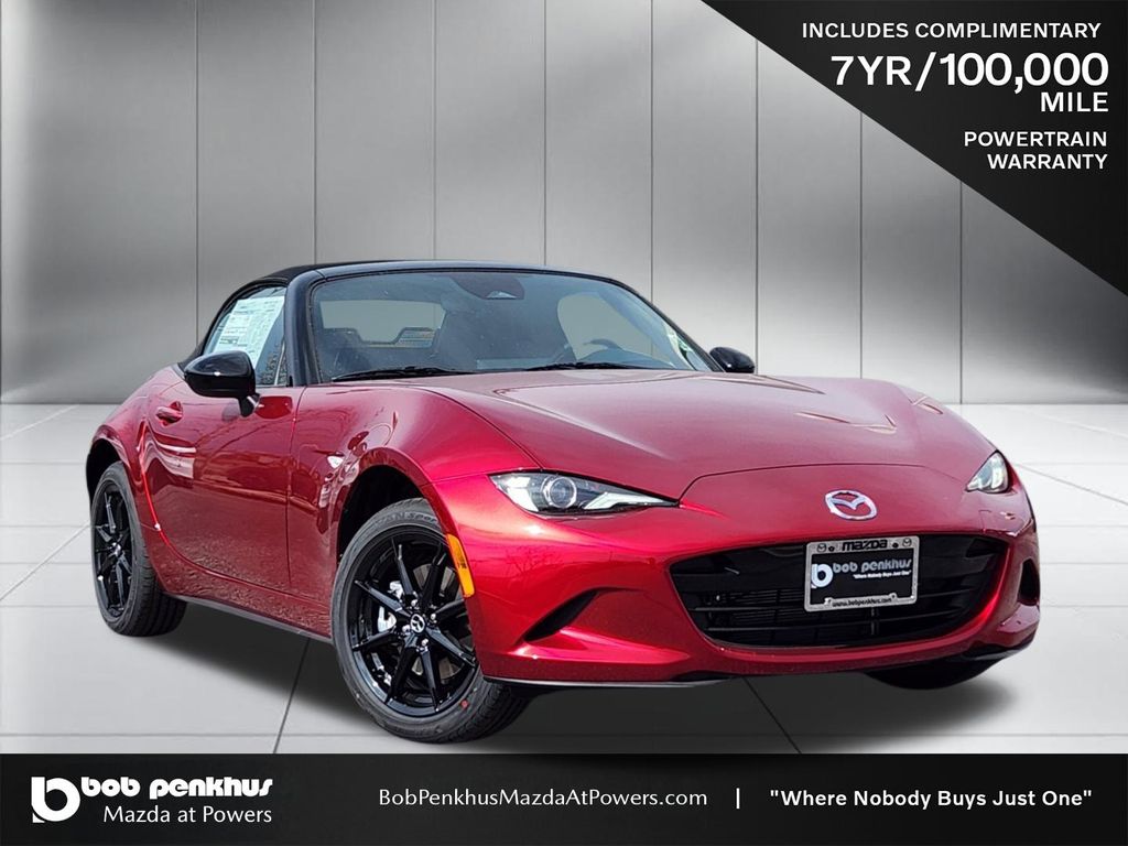 Soul Red Crystal Metallic 2026 Mazda MX-5 Miata Convertible Rear-Wheel Drive 6-Speed Manual