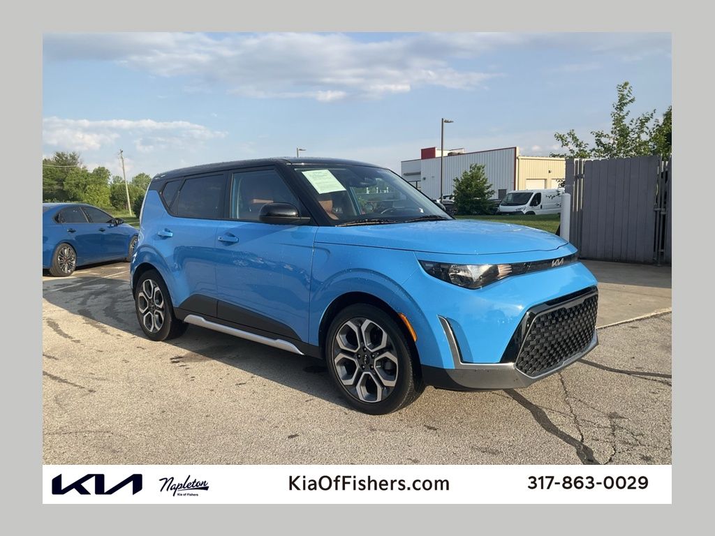 Surf Blue/Black 2025 Kia Soul EX FWD SUV / Crossover Front-Wheel Drive Continuously Variable Transmission