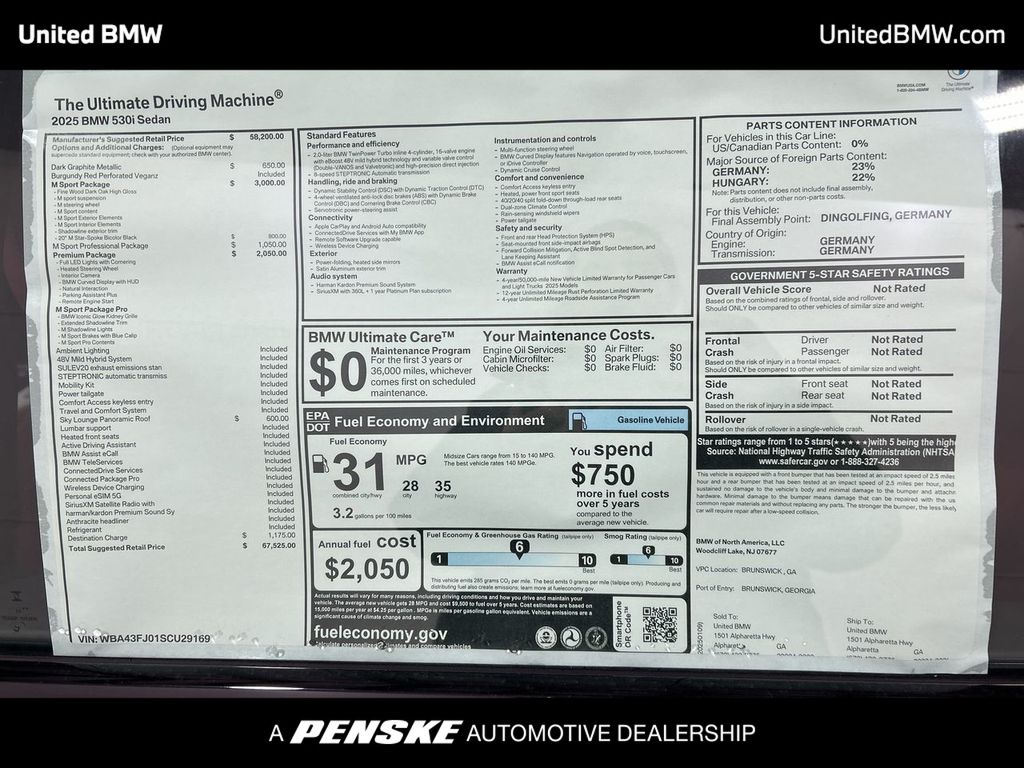 2025 BMW 5 Series 530i 23
