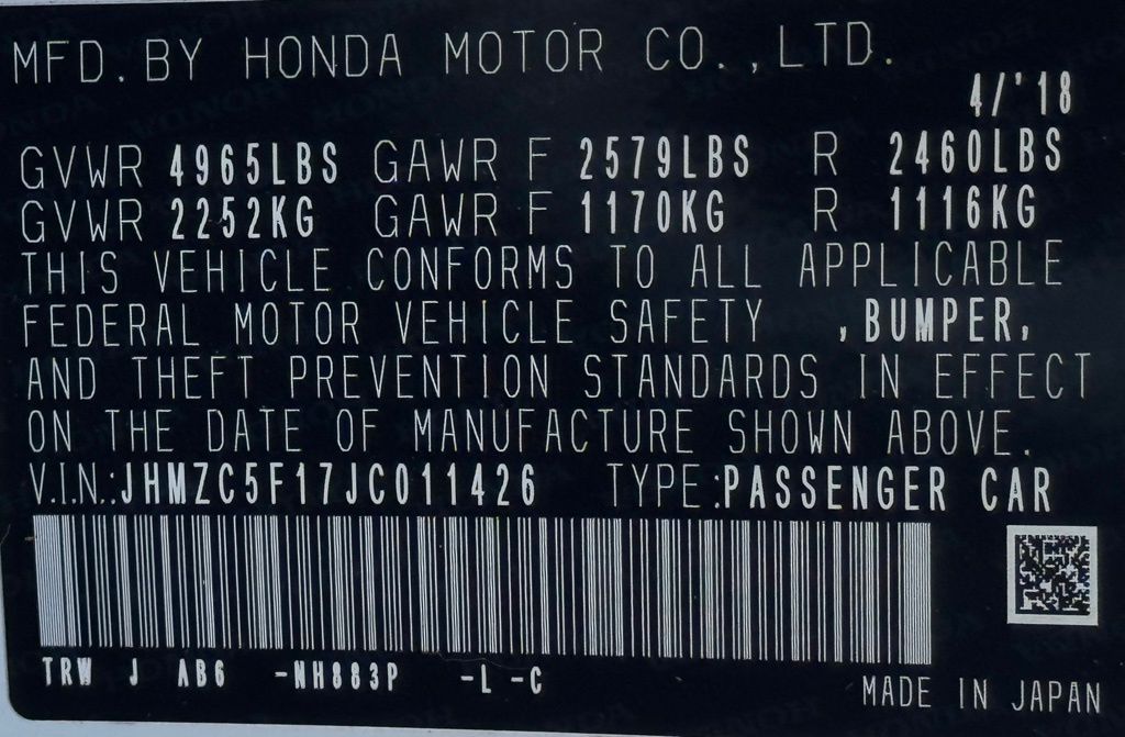 2018 Honda Clarity Plug-In Hybrid 