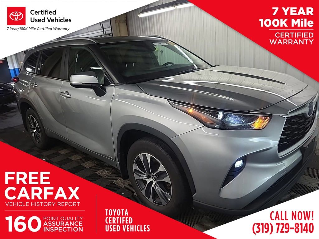Celestial Silver Metallic 2024 Toyota Highlander Hybrid SUV / Crossover All-Wheel Drive Continuously Variable Transmission