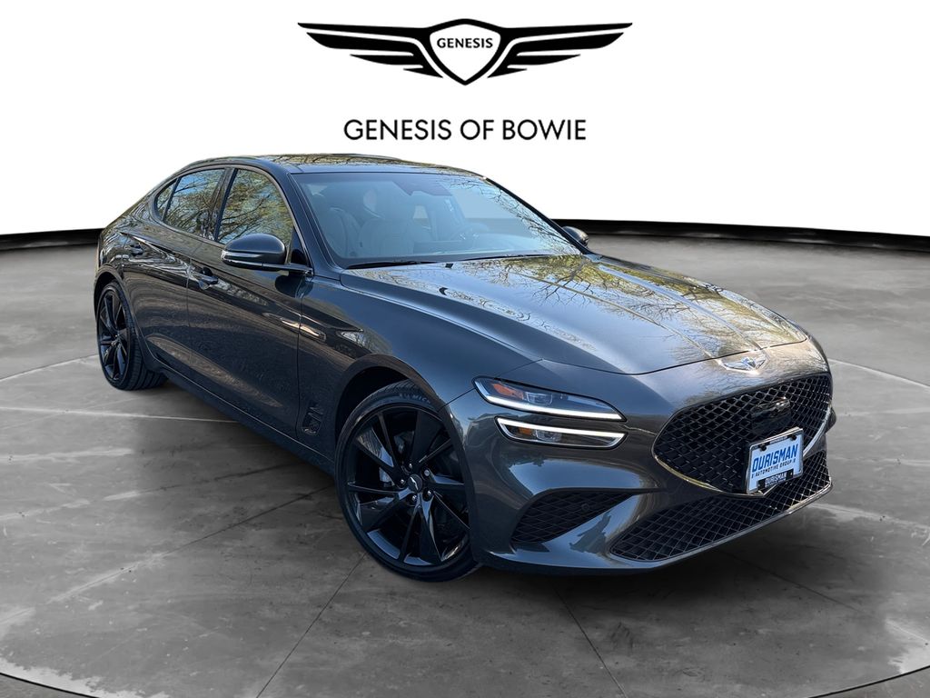 Makalu Gray 2023 Genesis G70 2.0T RWD Sedan Rear-Wheel Drive 8-Speed Automatic