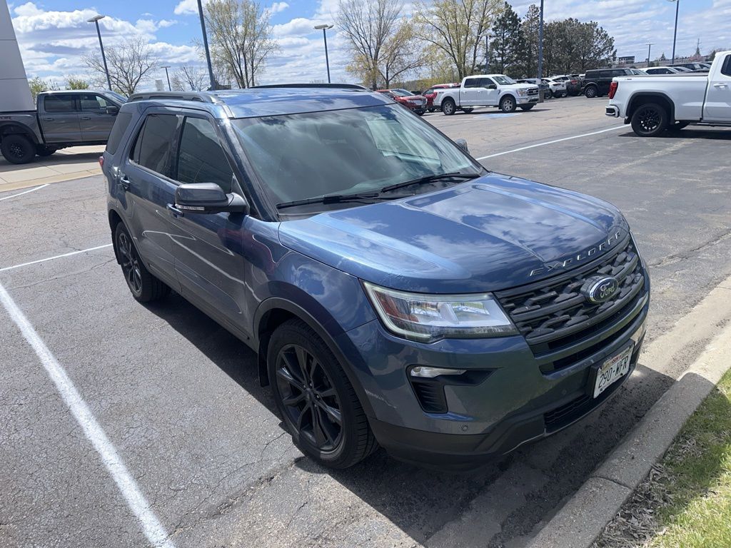 2019 Blue Metallic Ford Explorer XLT 4X4 SUV