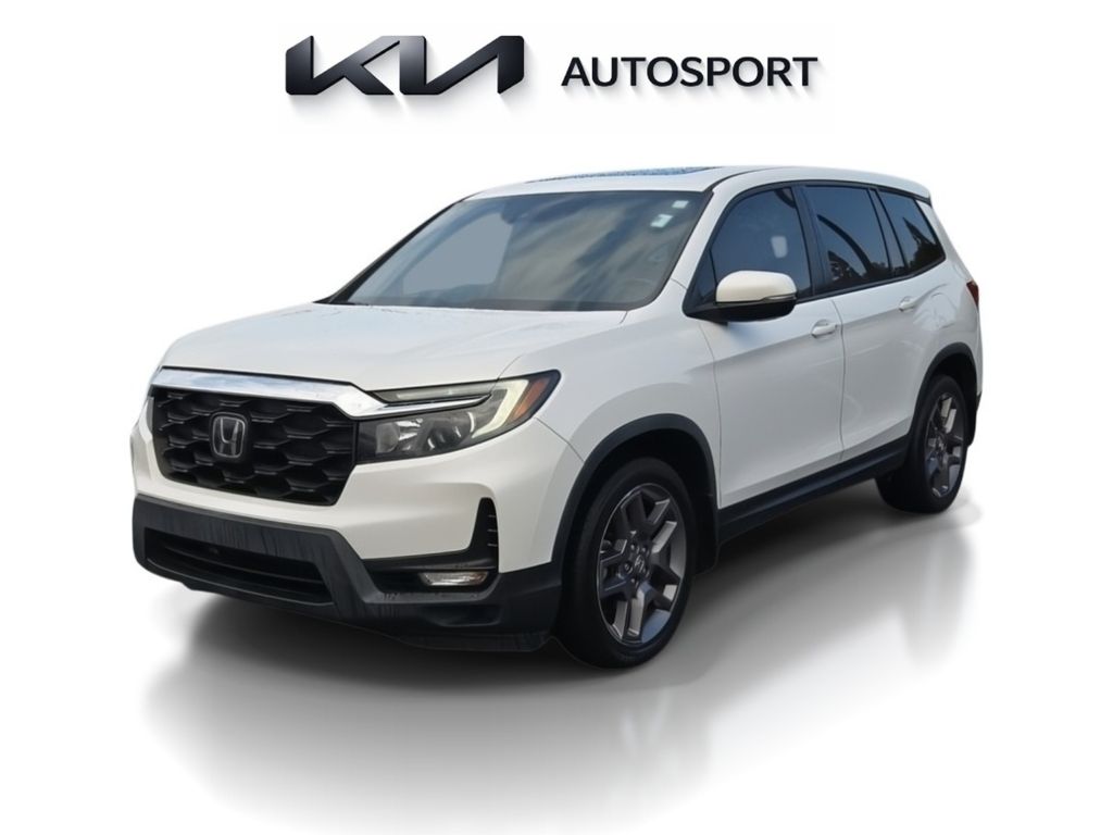 Platinum White Pearl 2022 Honda Passport EX-L FWD SUV / Crossover Front-Wheel Drive 9-Speed Automatic