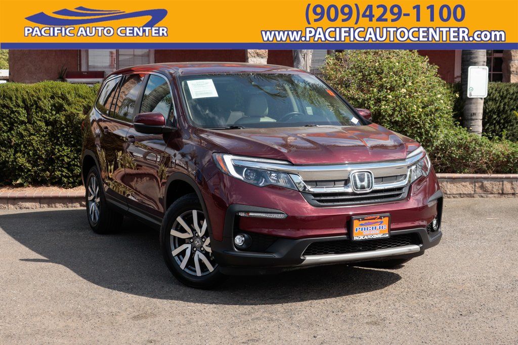 Red (Burgundy) 2021 Honda Pilot SUV / Crossover All-Wheel Drive 9-Speed Automatic