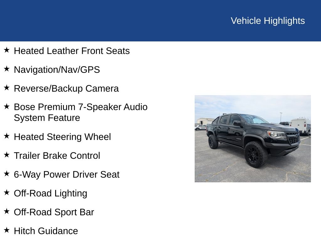 2020 Chevrolet Colorado 4WD Crew Cab Short Box ZR2