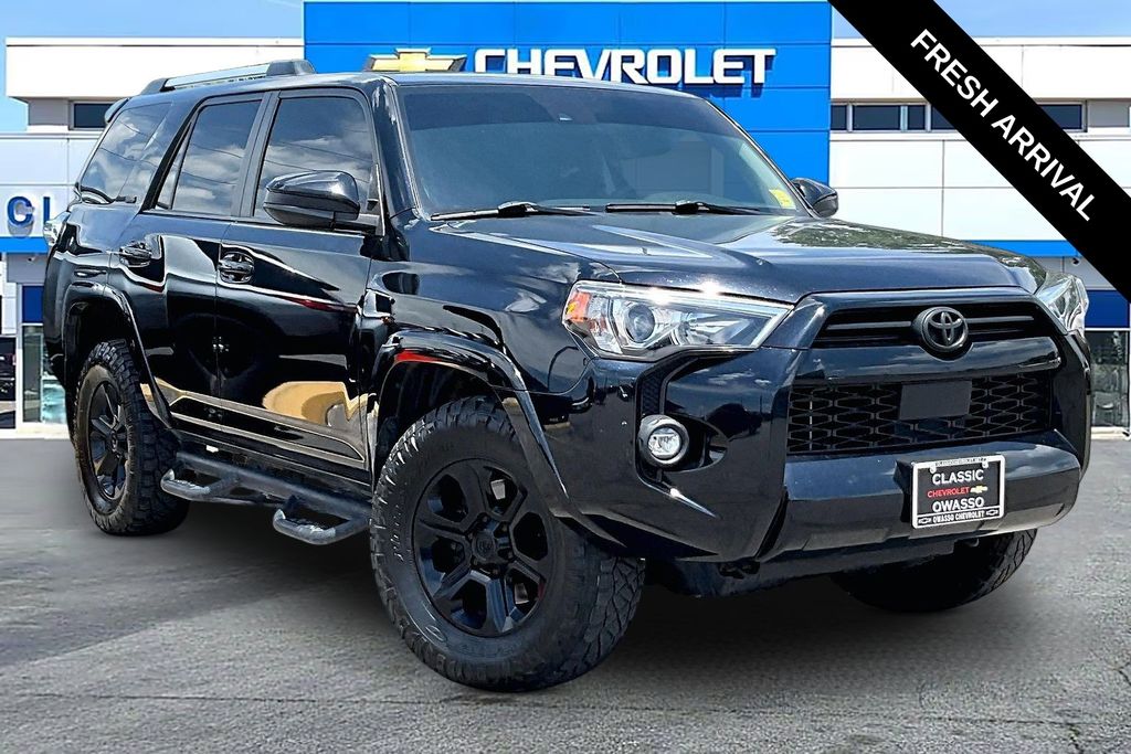 Midnight Black Metallic 2021 Toyota 4Runner SUV / Crossover 4X2 5-Speed Automatic Overdrive
