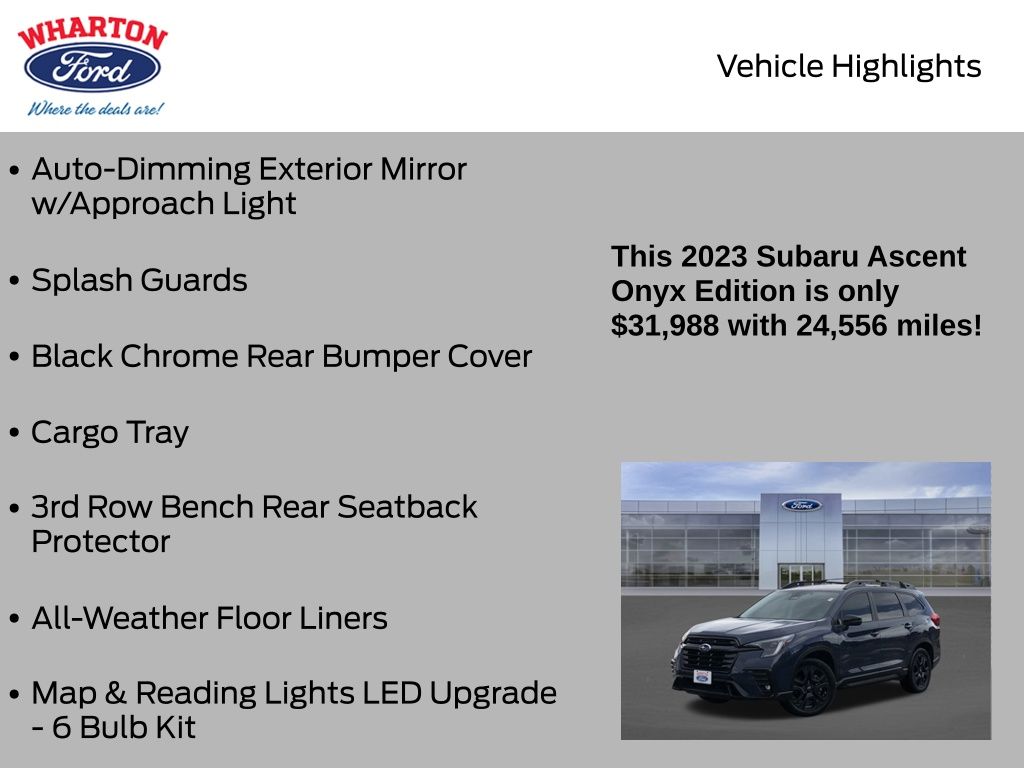 2023 Subaru Ascent Onyx Edition Blue at Browns Ford of Amsterdam