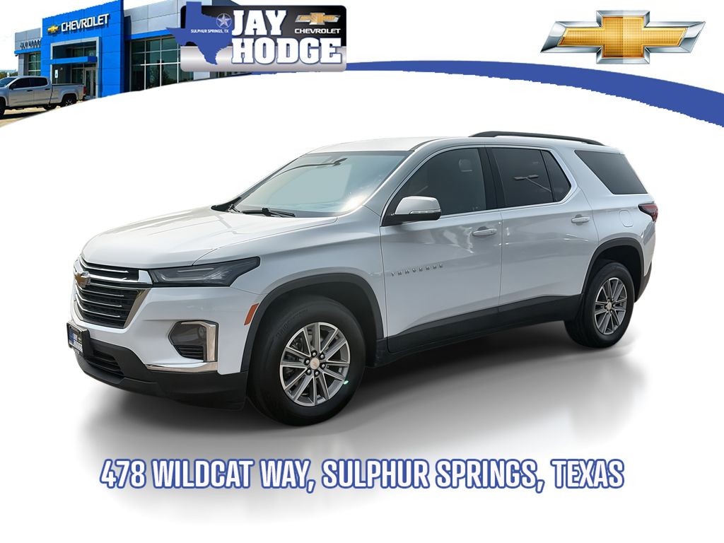 Summit White 2023 Chevrolet Traverse SUV / Crossover Four-Wheel Drive 9-Speed Automatic