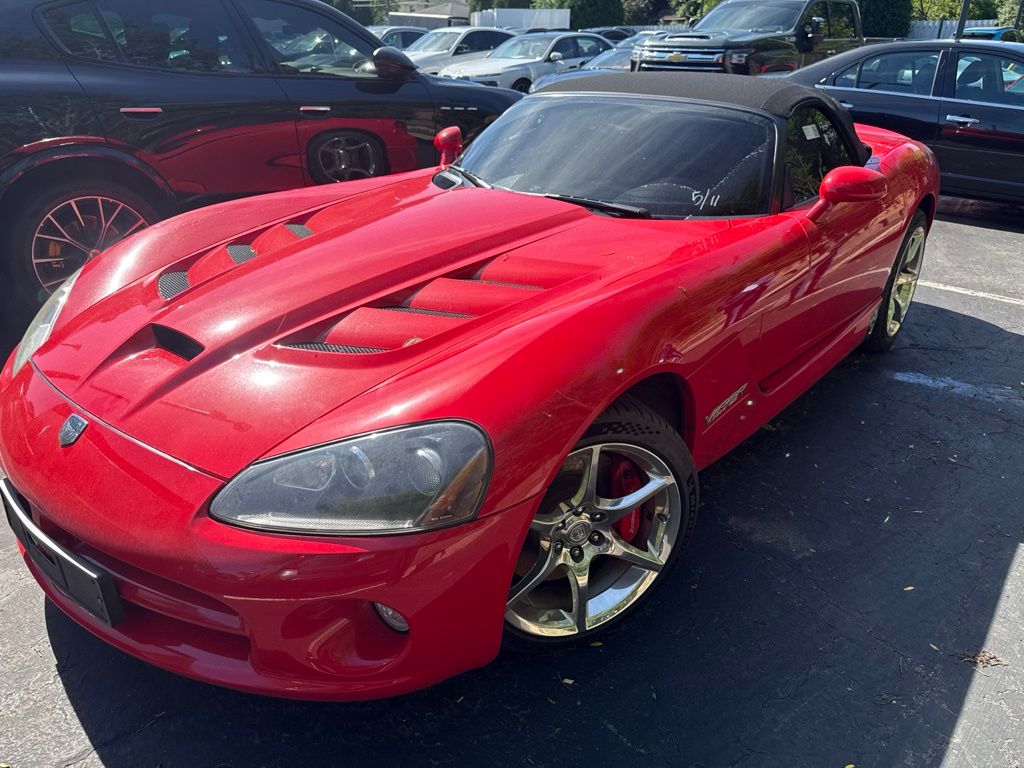 Viper Red Clearcoat/Black Soft Top 2009 Dodge Viper SRT10 Roadster RWD Convertible Rear-Wheel Drive 6-Speed Manual