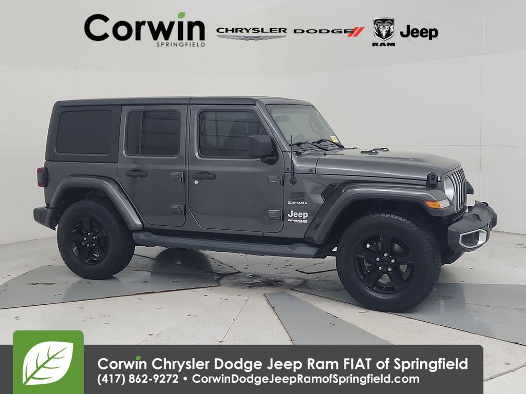 Gray (Granite Crystal Metallic Clearcoat) 2018 Jeep Wrangler Unlimited Sahara 4WD SUV / Crossover Four-Wheel Drive 6-Speed Manual