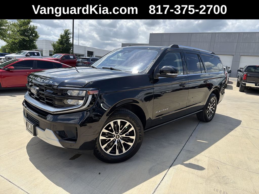 Black Metallic 2025 Ford Expedition MAX Platinum 4WD SUV / Crossover Four-Wheel Drive Automatic