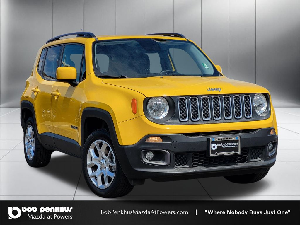 Solar Yellow 2017 Jeep Renegade Latitude 4WD SUV / Crossover Four-Wheel Drive 9-Speed Automatic