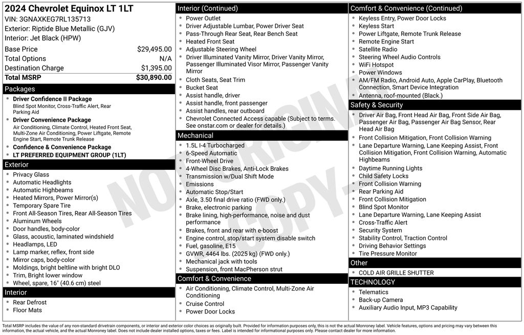 2024 Chevrolet Equinox LT FWD with 1LT