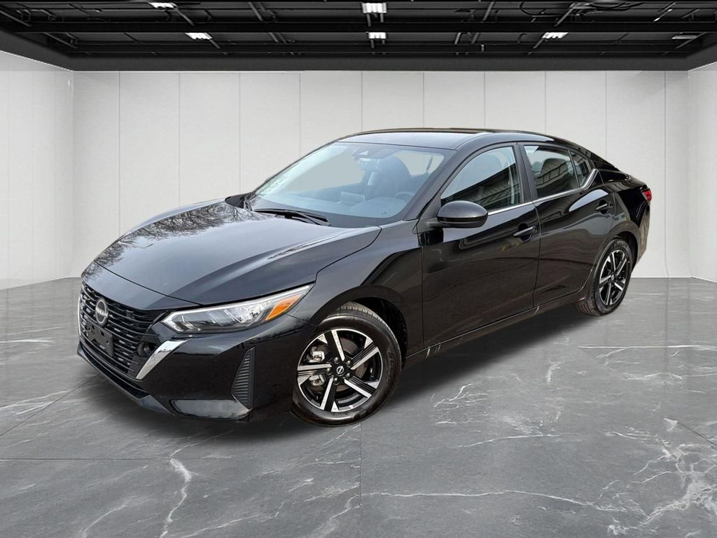 Super Black 2025 Nissan Sentra SV FWD Sedan Front-Wheel Drive Continuously Variable Transmission