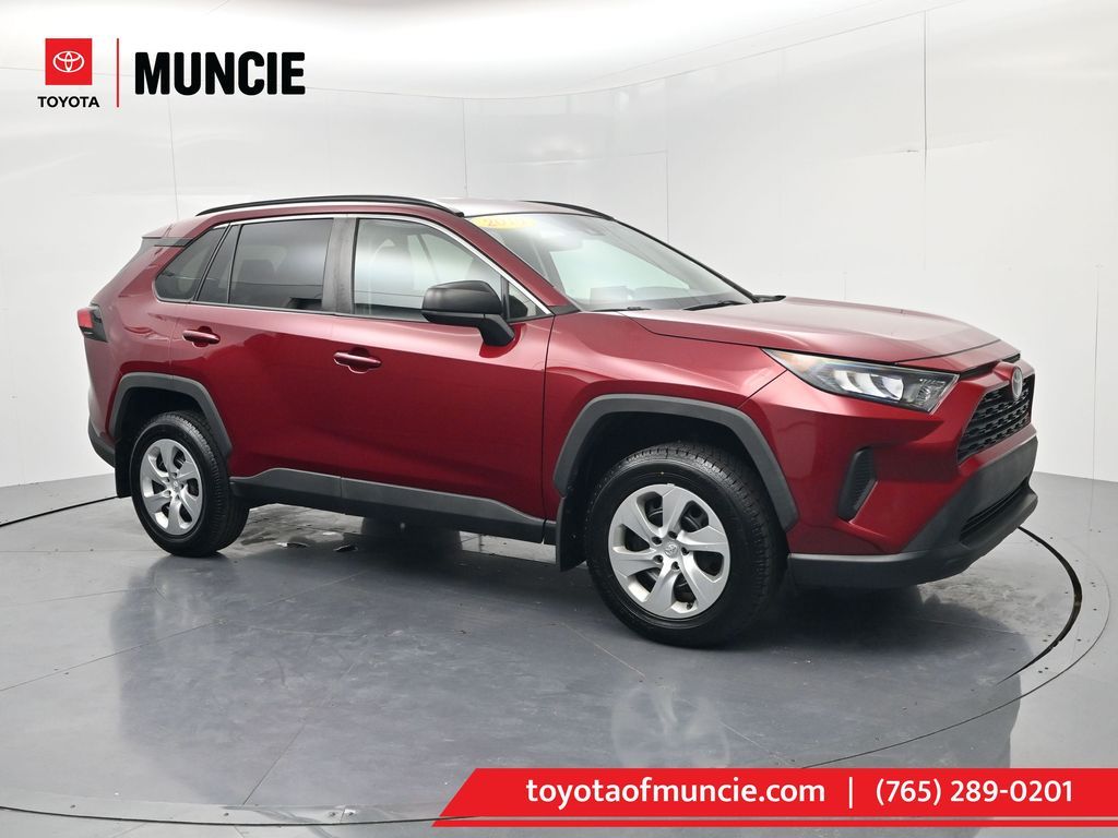 Red (Ruby Flare Pearl) 2019 Toyota RAV4 LE AWD SUV / Crossover All-Wheel Drive 8-Speed Automatic
