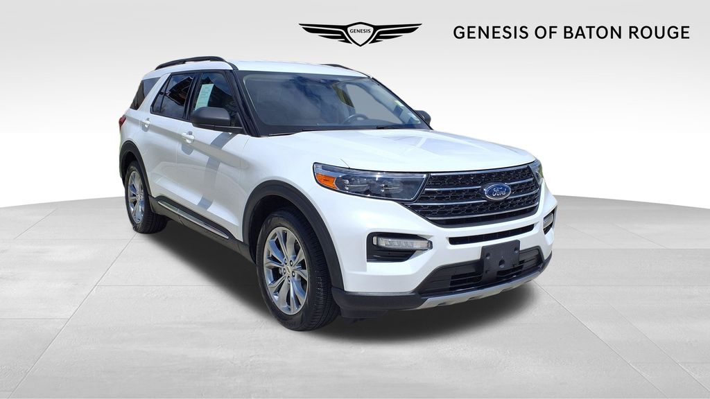 White Metallic 2020 Ford Explorer XLT RWD SUV / Crossover Rear-Wheel Drive Automatic