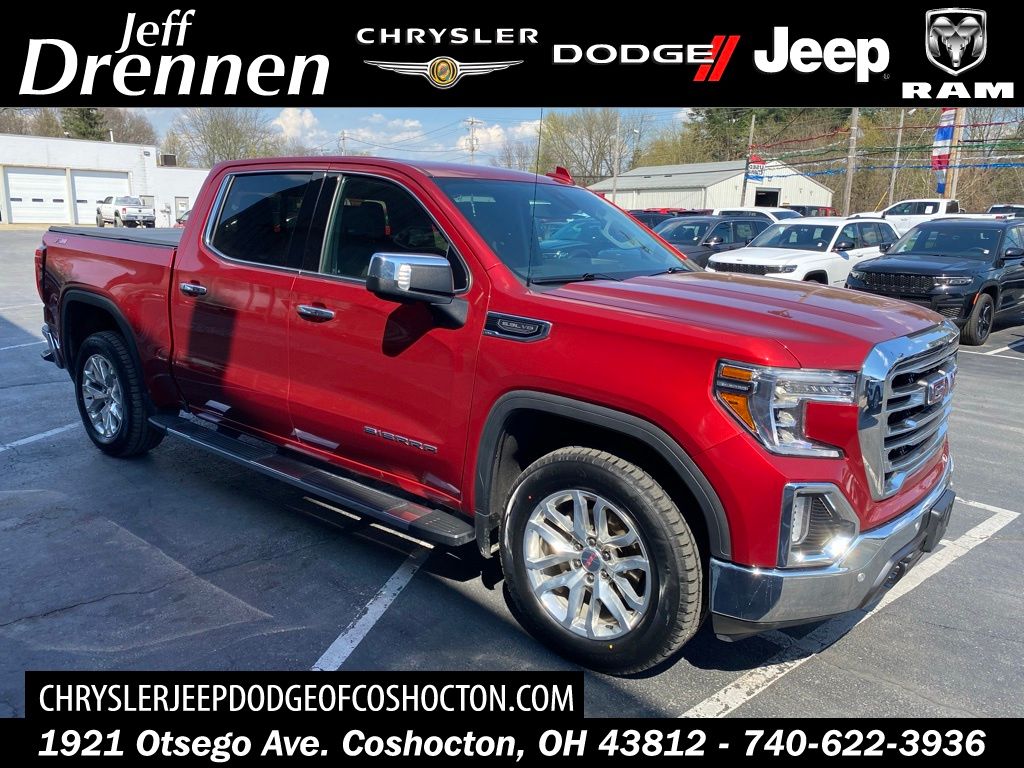 Red Quartz Tintcoat 2019 GMC Sierra 1500 SLT Crew Cab 4WD Pickup Truck Four-Wheel Drive 8-Speed Automatic