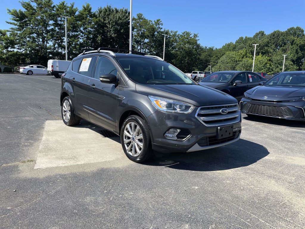 Gray (Magnetic Metallic) 2018 Ford Escape Titanium AWD SUV / Crossover All-Wheel Drive 6-Speed Automatic