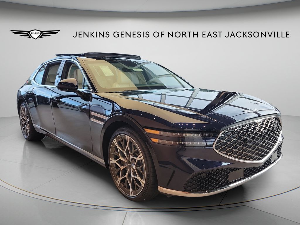 Capri Blue 2026 Genesis G90 Sedan All-Wheel Drive 8-Speed Automatic