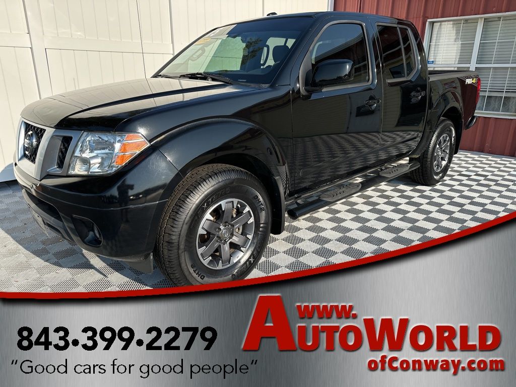 Super Black 2015 Nissan Frontier Pickup Truck Four-Wheel Drive 5-Speed Automatic Overdrive