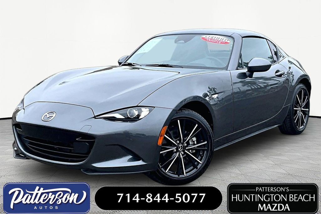 Machine Gray Metallic 2025 Mazda MX-5 Miata Convertible Rear-Wheel Drive 6-Speed Automatic
