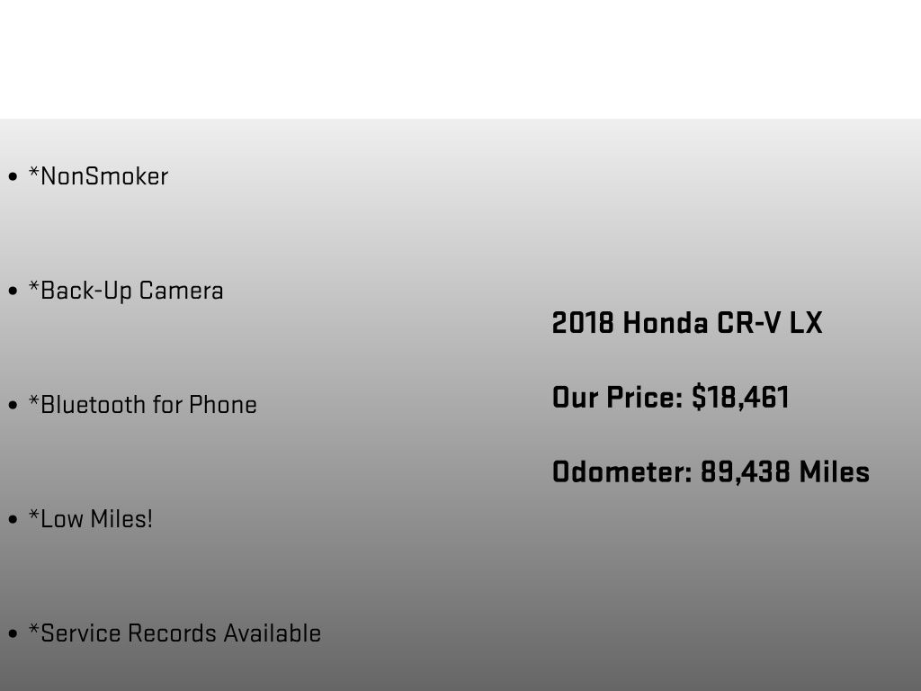 2018 Honda CR-V LX  at Bob Ruth Ford