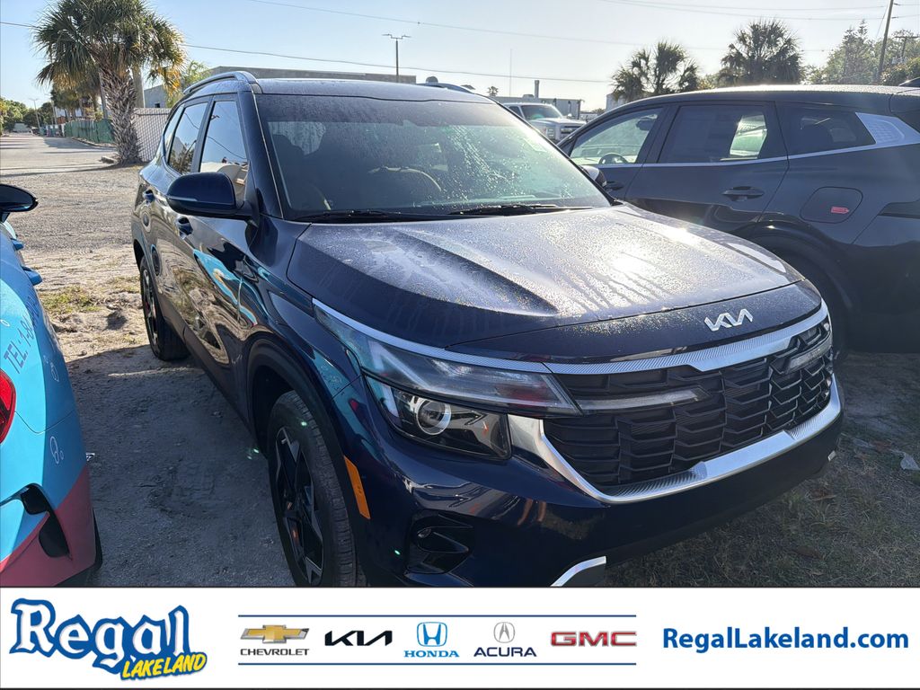 Dark Ocean Blue 2024 Kia Seltos EX AWD SUV / Crossover All-Wheel Drive Continuously Variable Transmission
