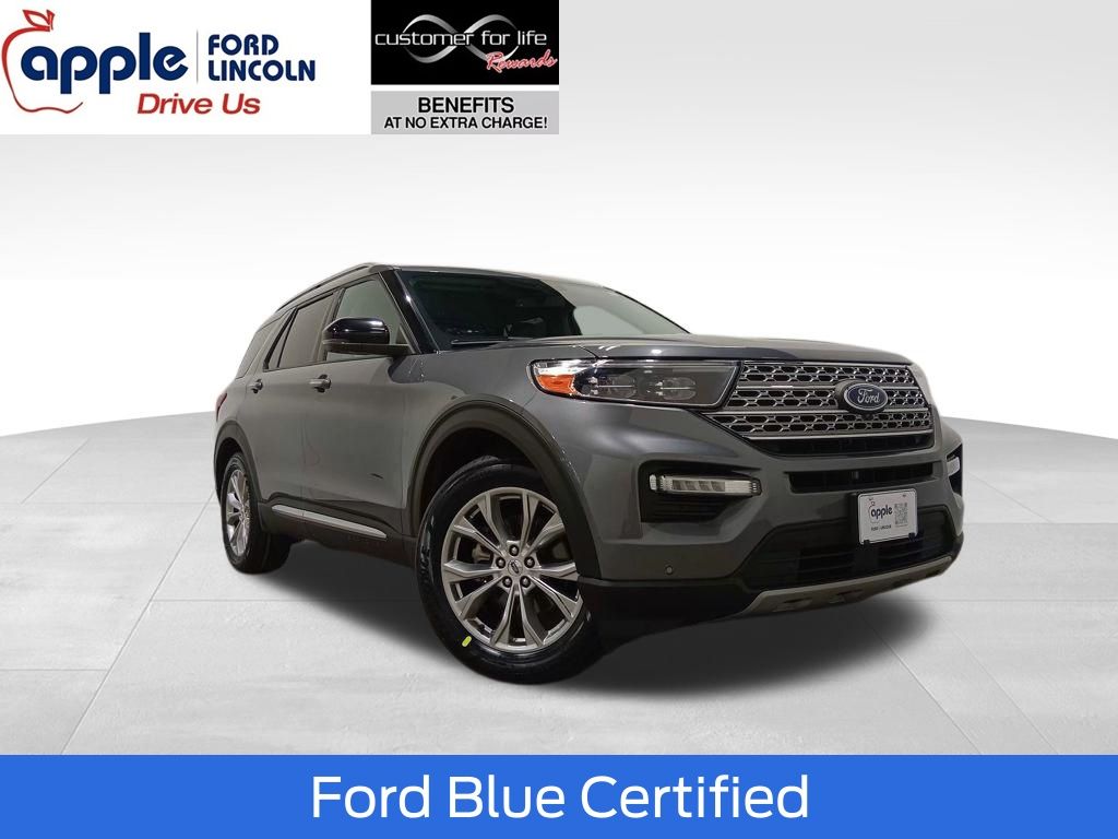 Gray Metallic 2022 Ford Explorer Limited RWD SUV / Crossover Rear-Wheel Drive Automatic