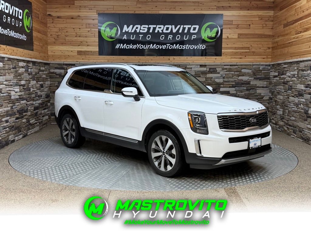Snow White Pearl 2020 Kia Telluride S AWD SUV / Crossover All-Wheel Drive 8-Speed Automatic