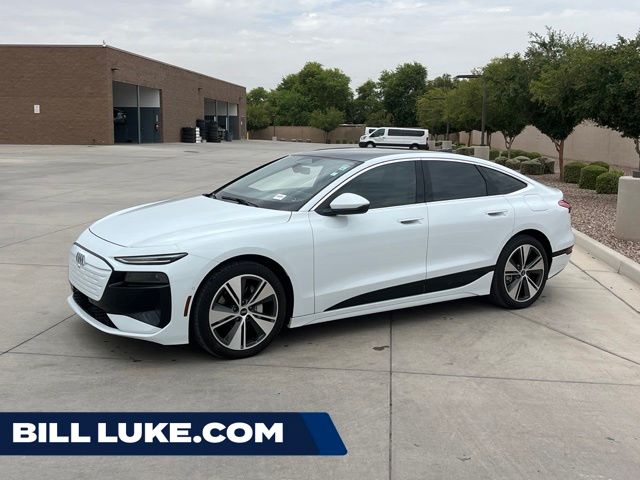 Glacier White Metallic 2025 Audi A6 e-tron Sportback Sedan Rear-Wheel Drive Automatic