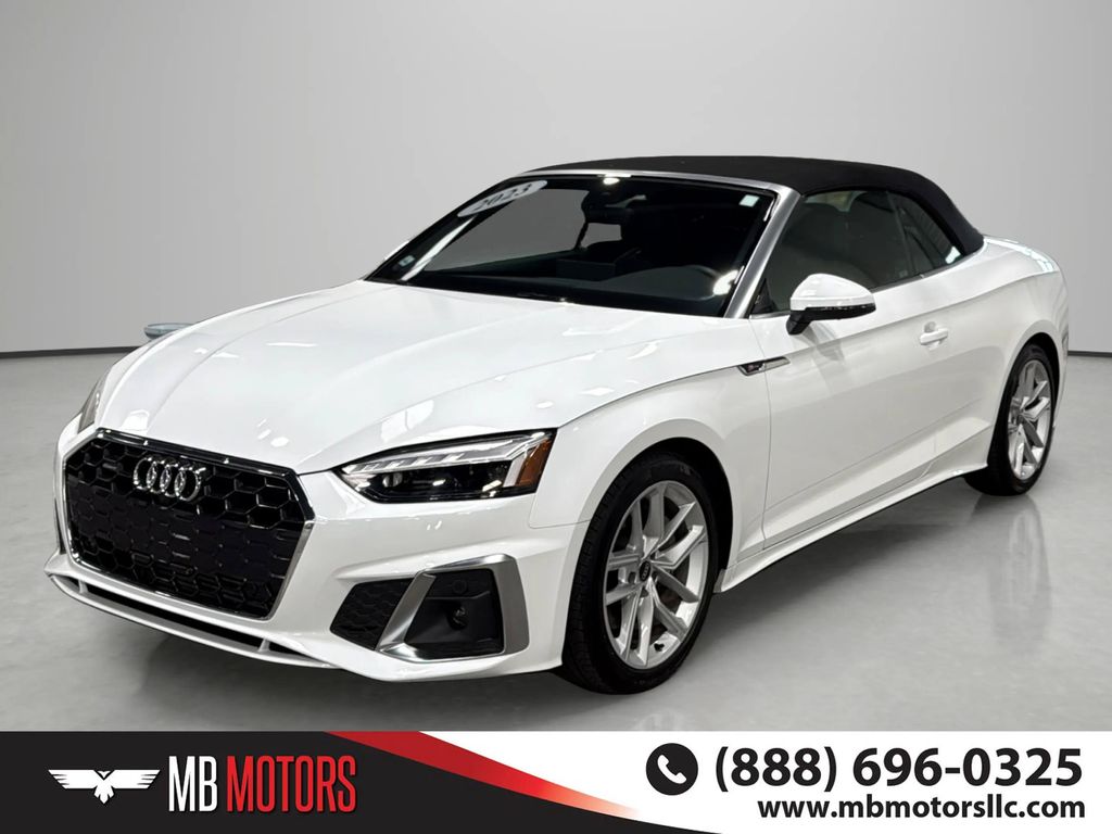 White 2023 Audi A5 Convertible All-Wheel Drive 7-Speed Automatic