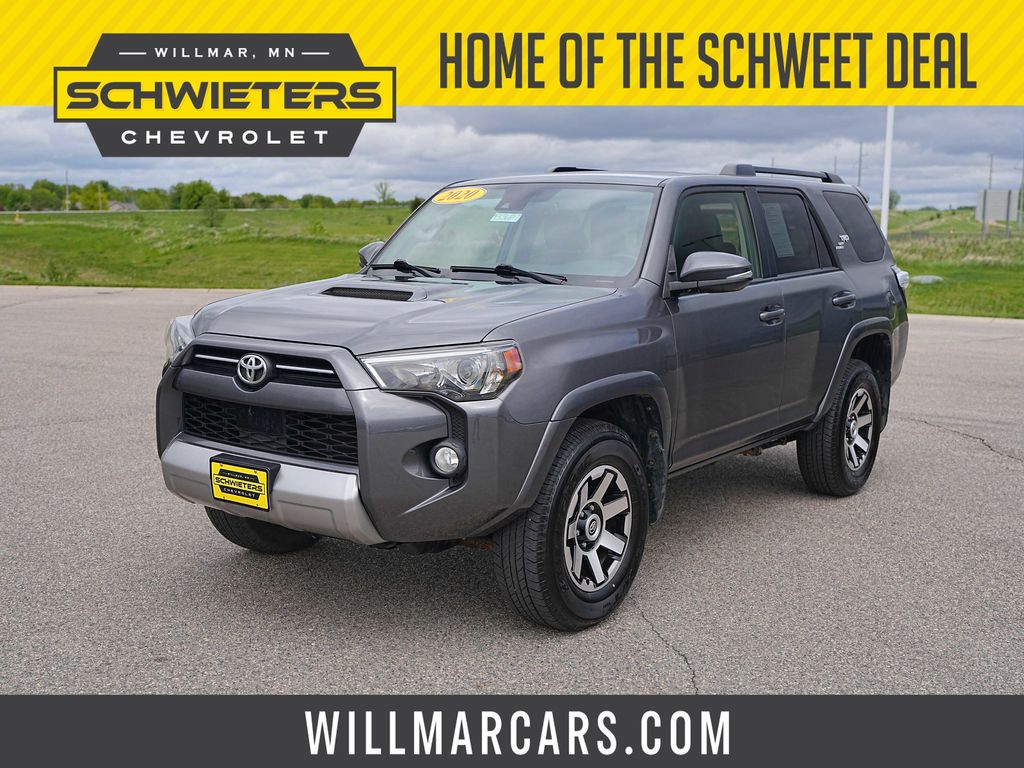 Classic Silver Metallic 2020 Toyota 4Runner SUV / Crossover Four-Wheel Drive 5-Speed Automatic Overdrive