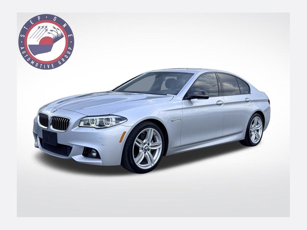 Glacier Silver Metallic 2016 BMW 5 Series Sedan Rear-Wheel Drive 8-Speed Automatic