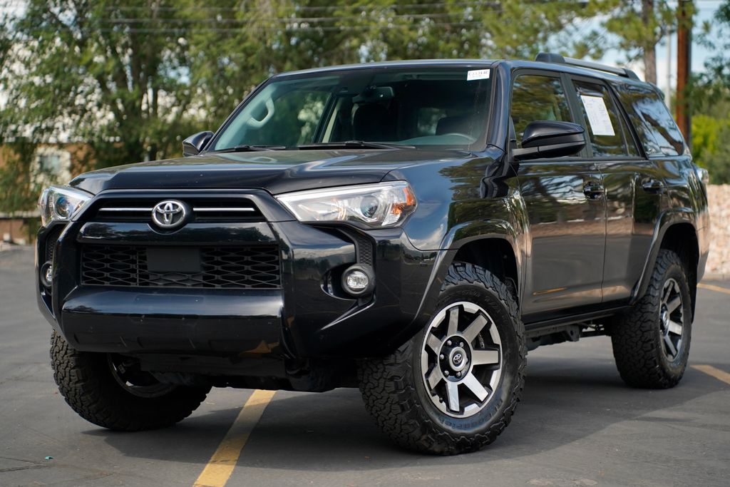 Midnight Black Metallic 2021 Toyota 4Runner SUV / Crossover Four-Wheel Drive 5-Speed Automatic Overdrive