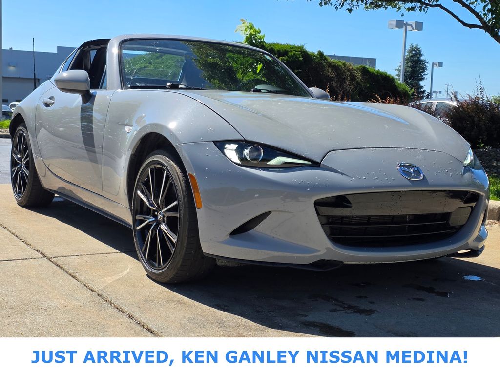 Aero Gray 2024 Mazda MX-5 Miata RF Grand Touring RWD Convertible Rear-Wheel Drive 6-Speed Automatic