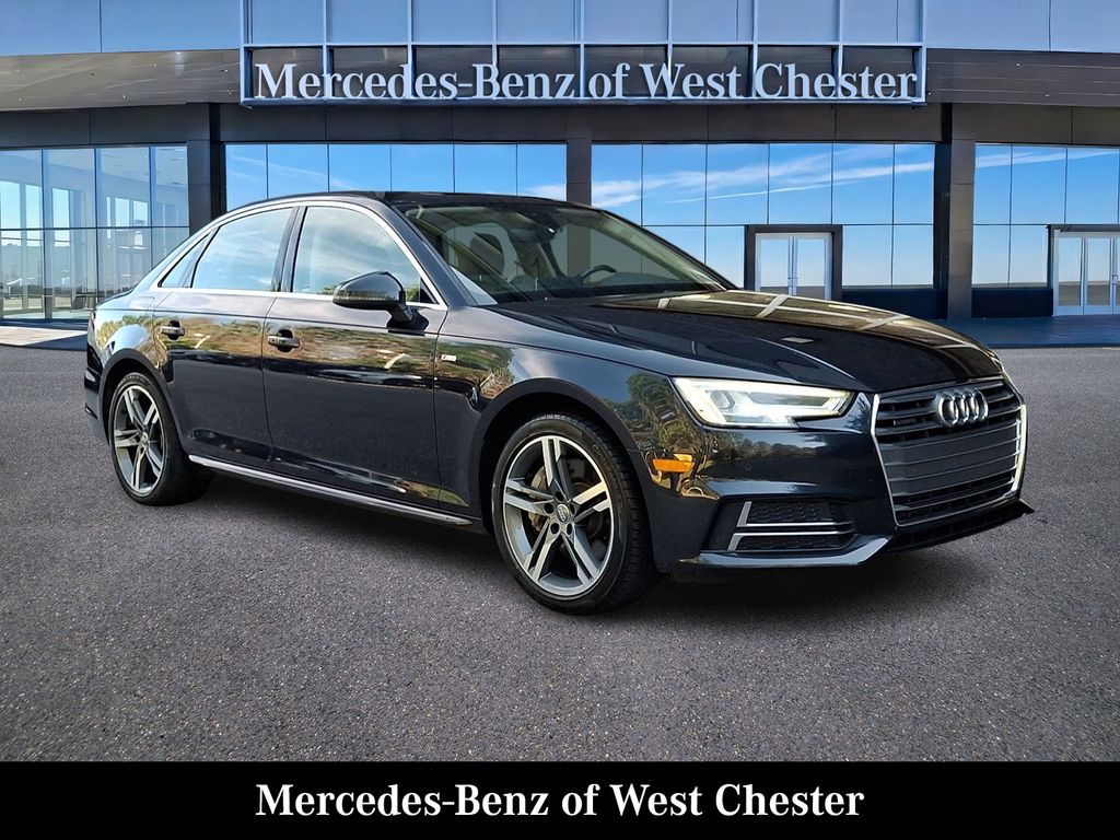 Moonlight Blue 2018 Audi A4 Sedan All-Wheel Drive 7-Speed Automatic
