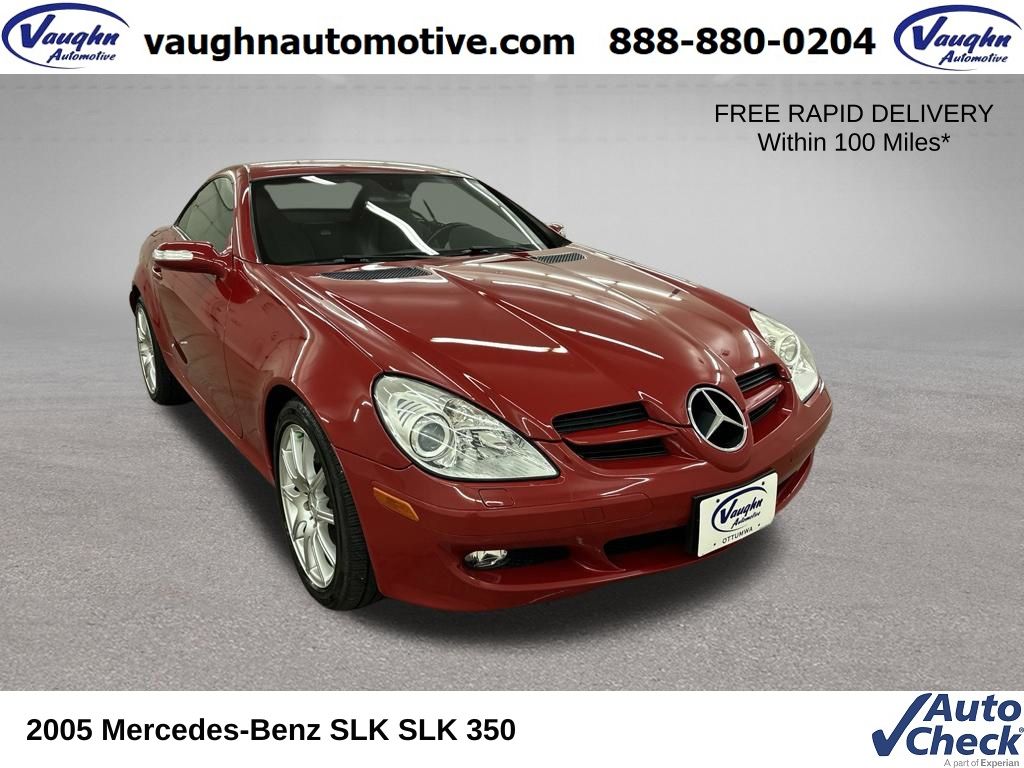 Mars Red 2005 Mercedes-Benz SLK Convertible Rear-Wheel Drive 6-Speed Manual Overdrive