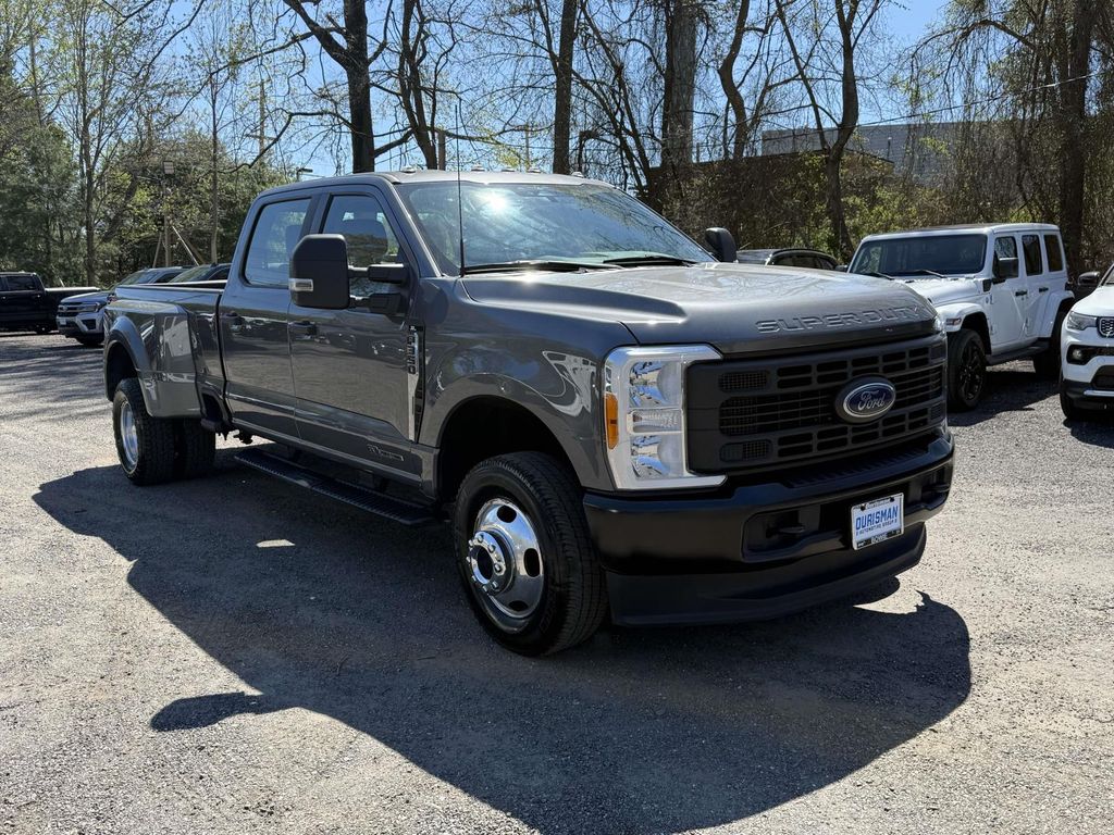 Gray Metallic 2023 Ford F-350 Super Duty XL Crew Cab LB DRW 4WD Pickup Truck Four-Wheel Drive Automatic