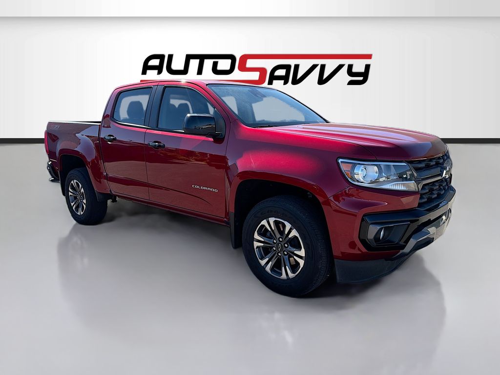 Cherry Red Tintcoat 2021 Chevrolet Colorado Pickup Truck Four-Wheel Drive 8-Speed Automatic