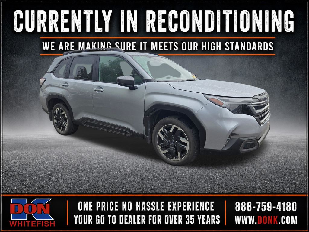Ice Silver Metallic 2025 Subaru Forester SUV / Crossover All-Wheel Drive Continuously Variable Transmission