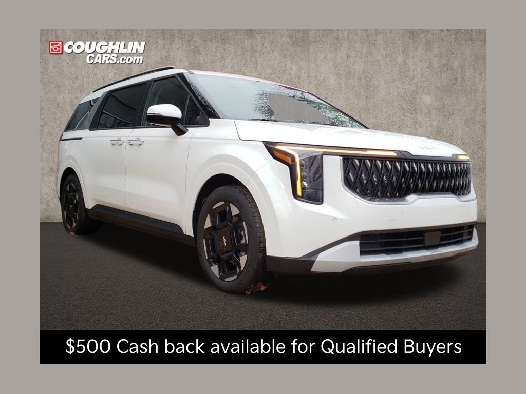 Snow White Pearl 2026 Kia Carnival EX FWD Minivan Front-Wheel Drive 8-Speed Automatic